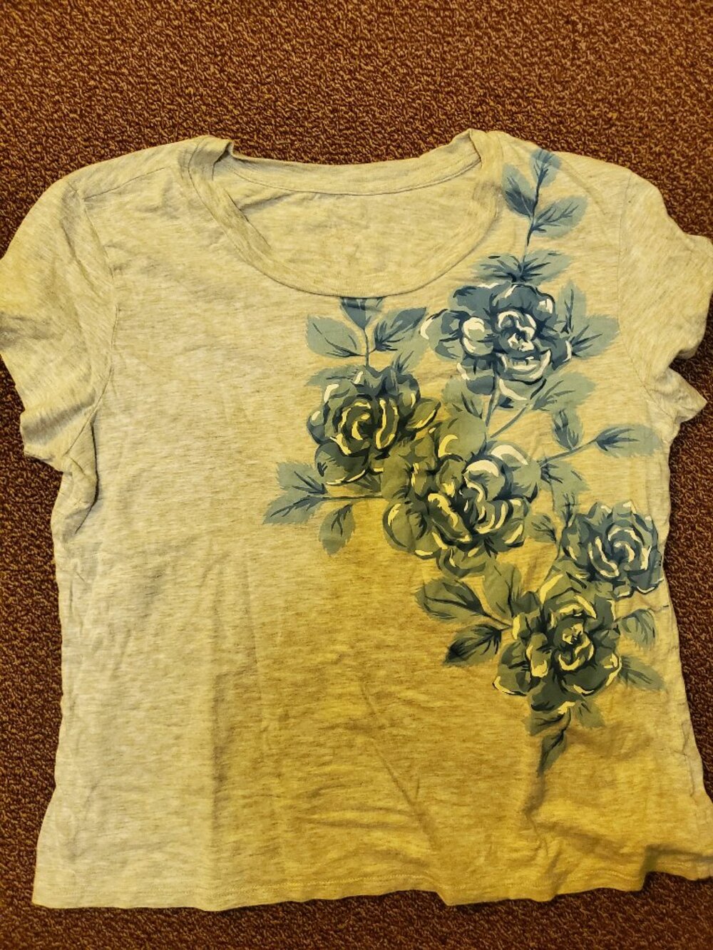 Thre3 Blue Flower Woman's Shirt